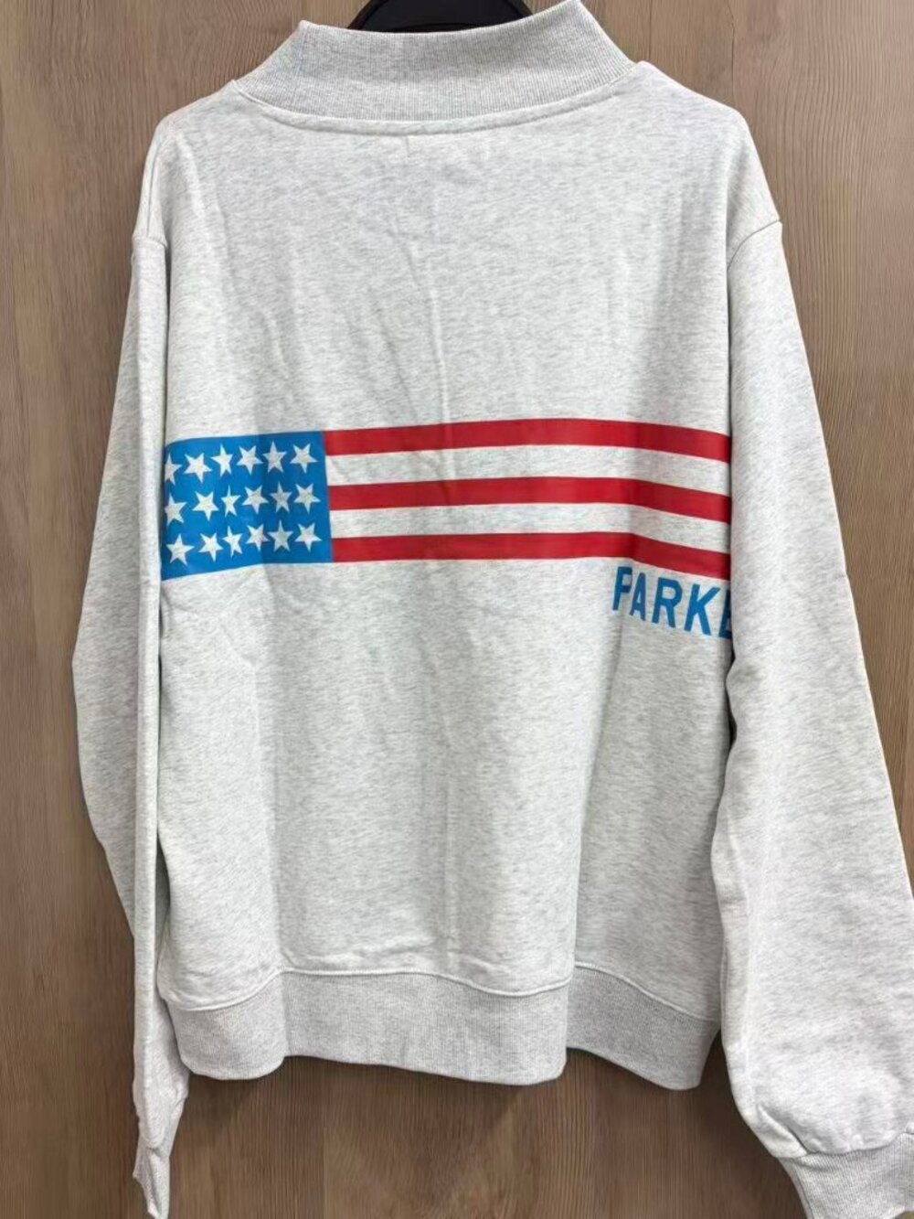PARKE Americana Mock Neck Sweatshirt